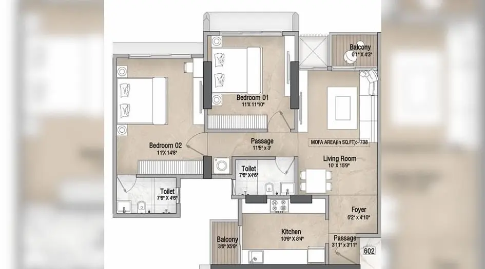 2 BHK