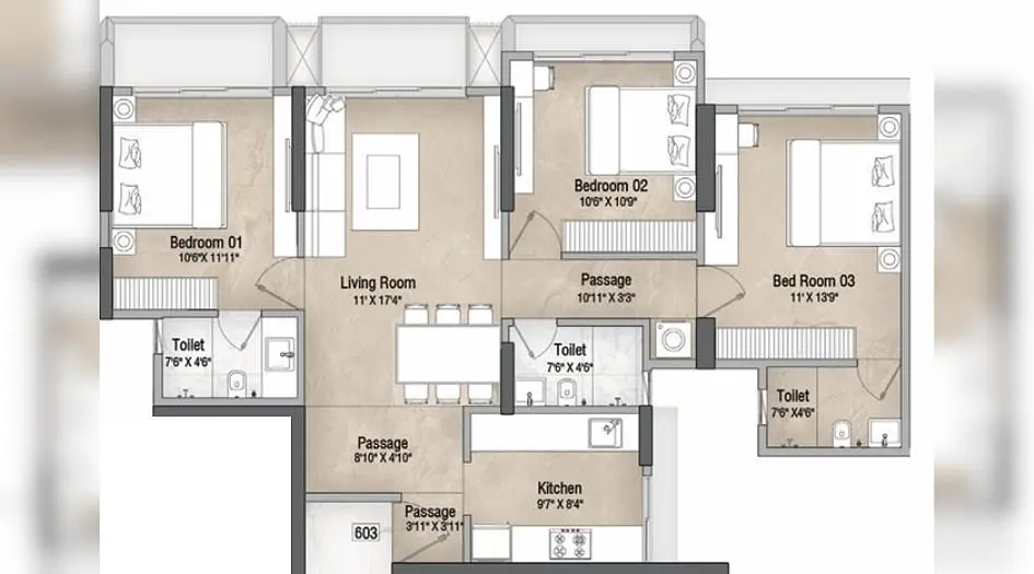 3 BHK