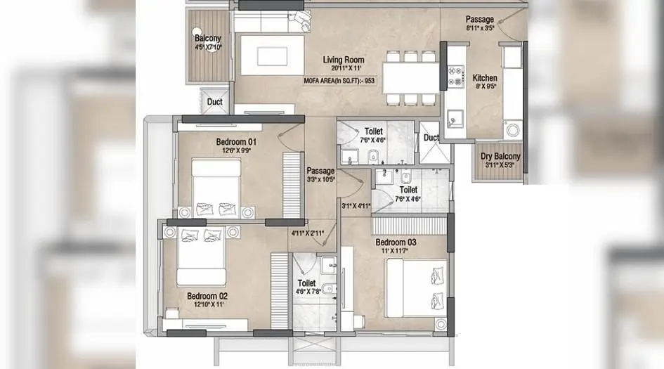 3 BHK