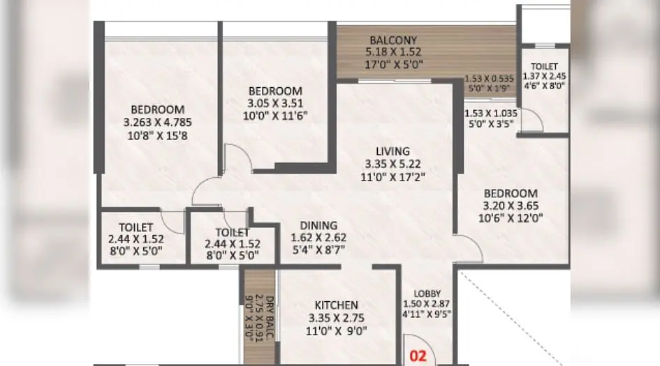 3 BHK