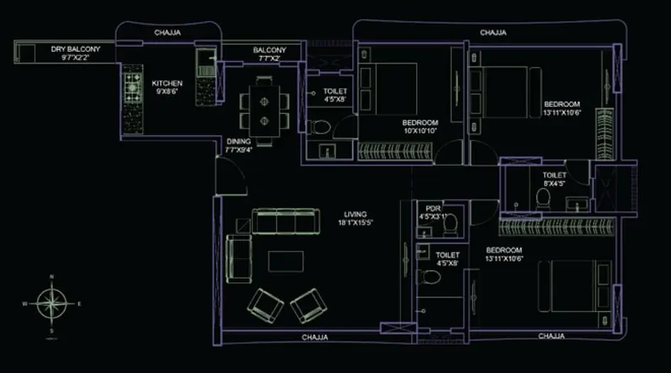 3 BHK