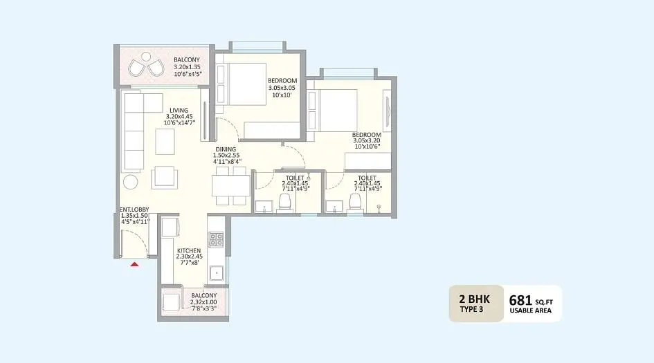 2 BHK