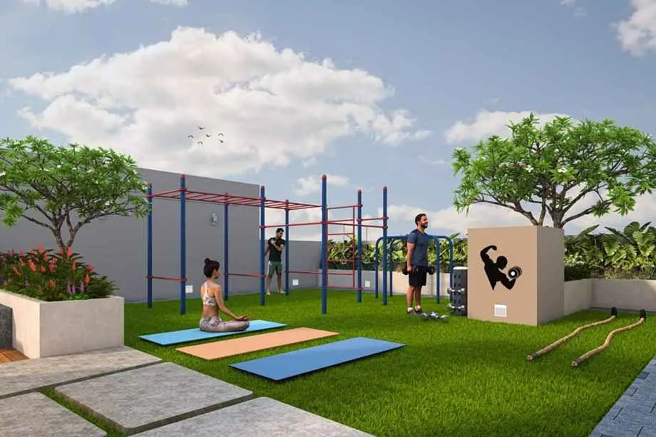 Ravima-Newton-Homes-Mundhwa-Amenities-Open-Gym&Yoga-area