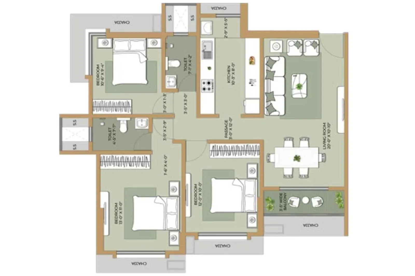 3 BHK