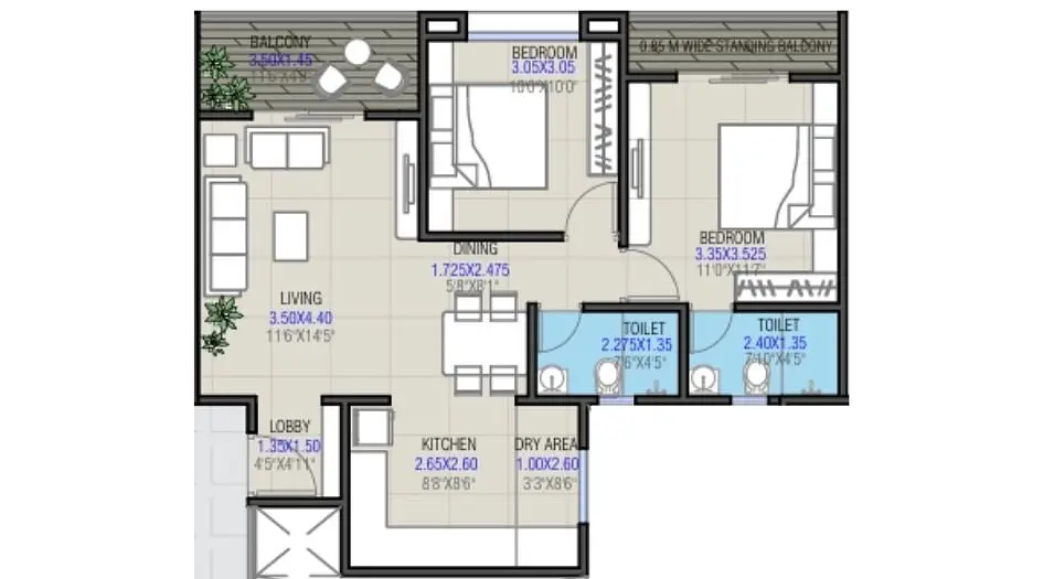 2 BHK