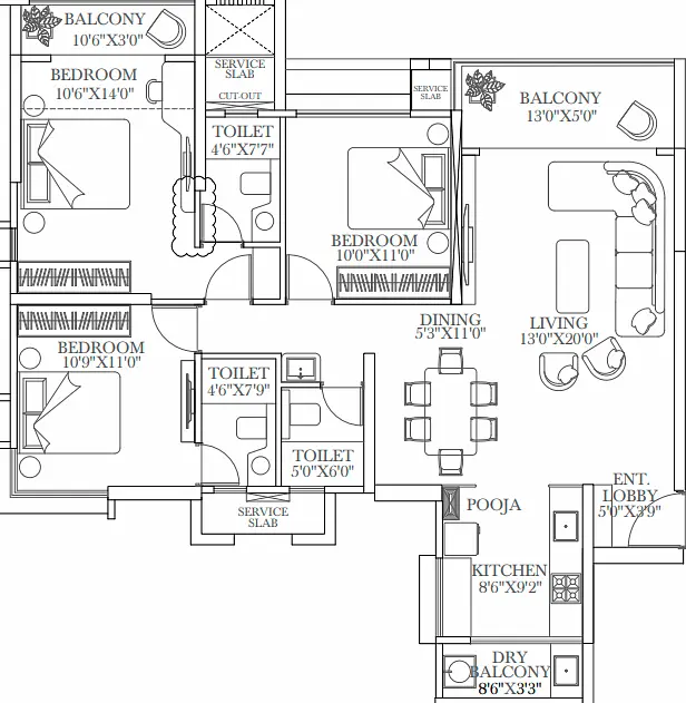 3 BHK