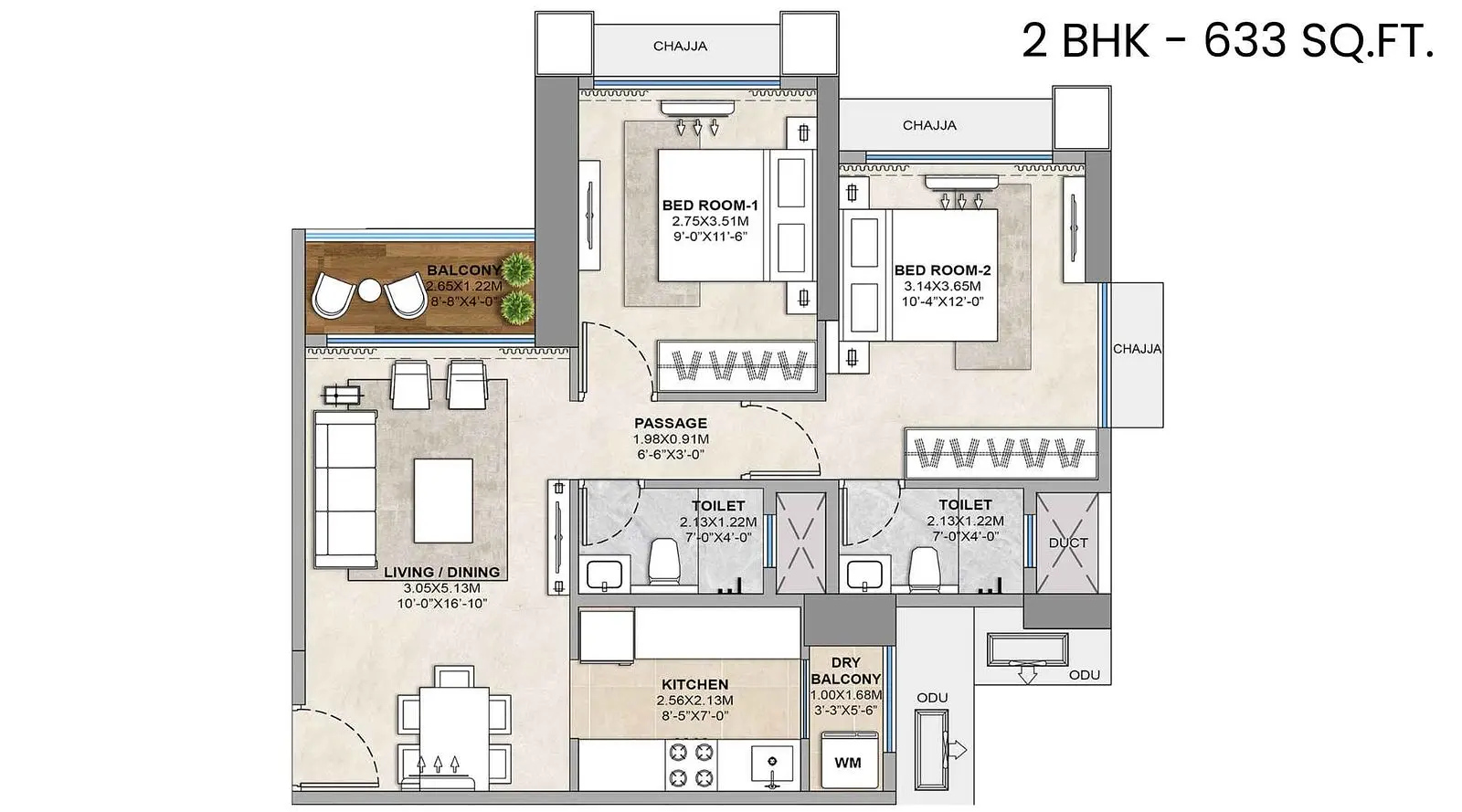 2 BHK