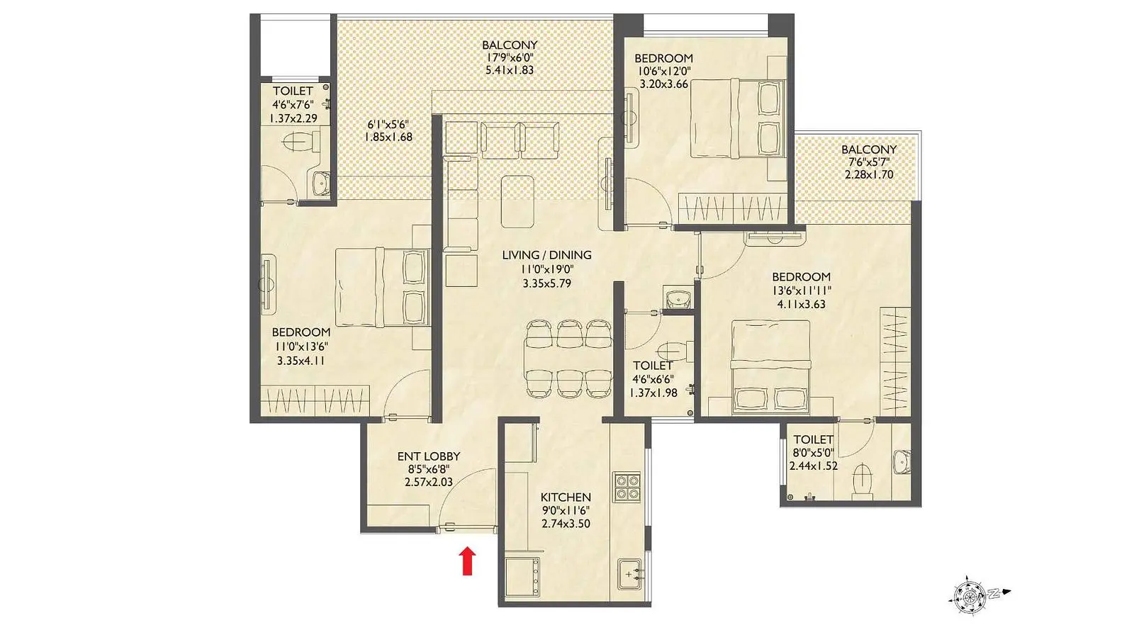 3 BHK