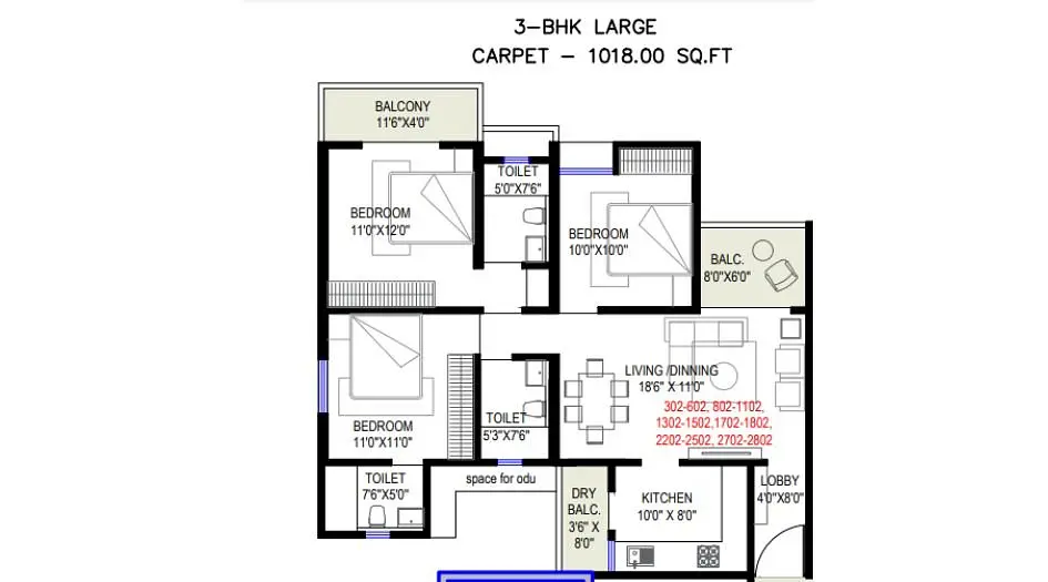 3 BHK