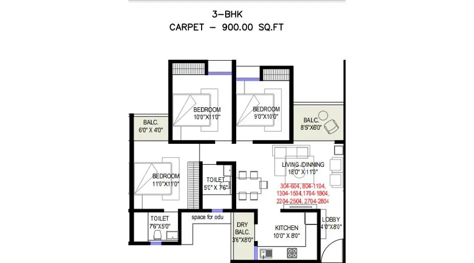 2.5 BHK