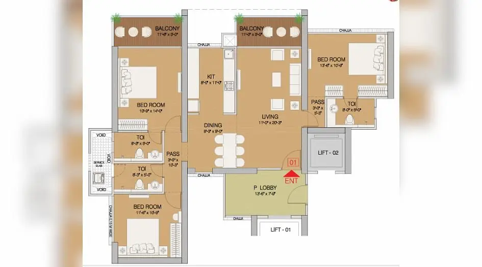 3 BHK