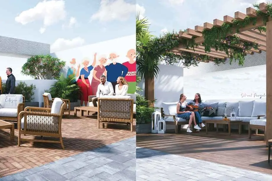 Mahavir-Serene-Amenities-Rooftop-Seating-&-Peragola