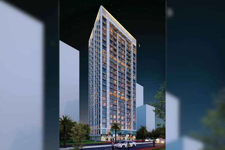 Navkar-Omnia-elevation-image-night
