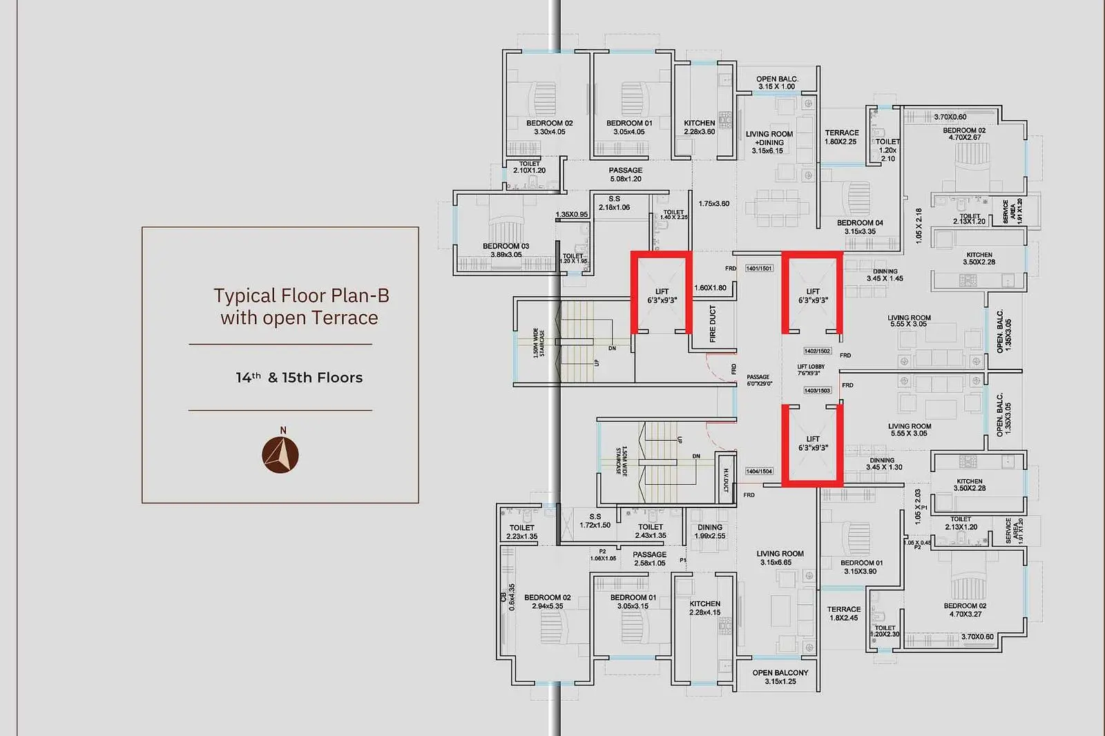 3 BHK luxe