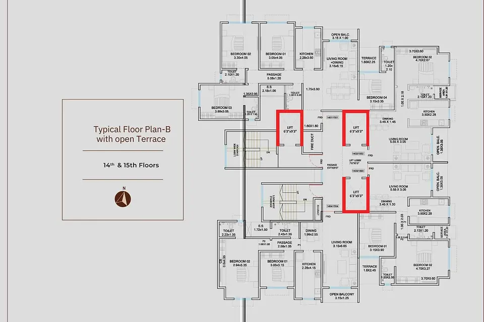 3 BHK luxe