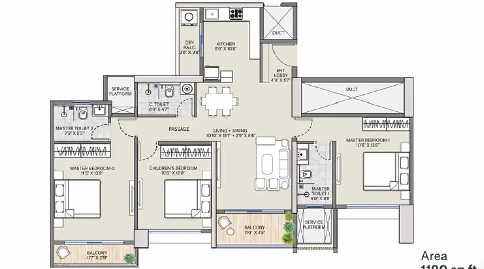 3BHK