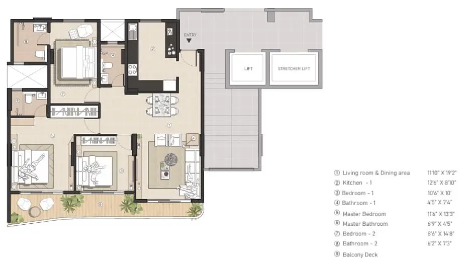3BHK