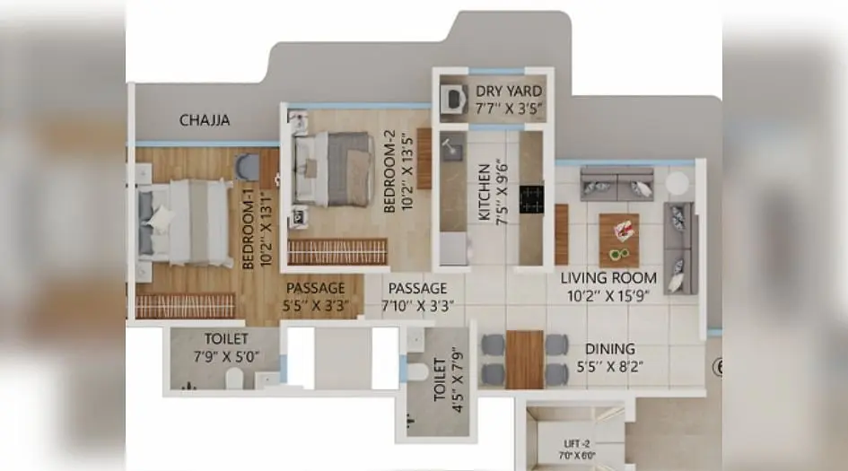 2 BHK