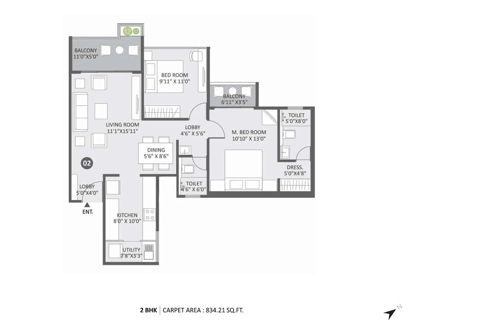 2 BHK