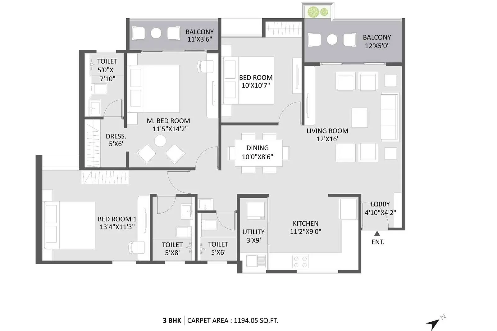 3 BHK