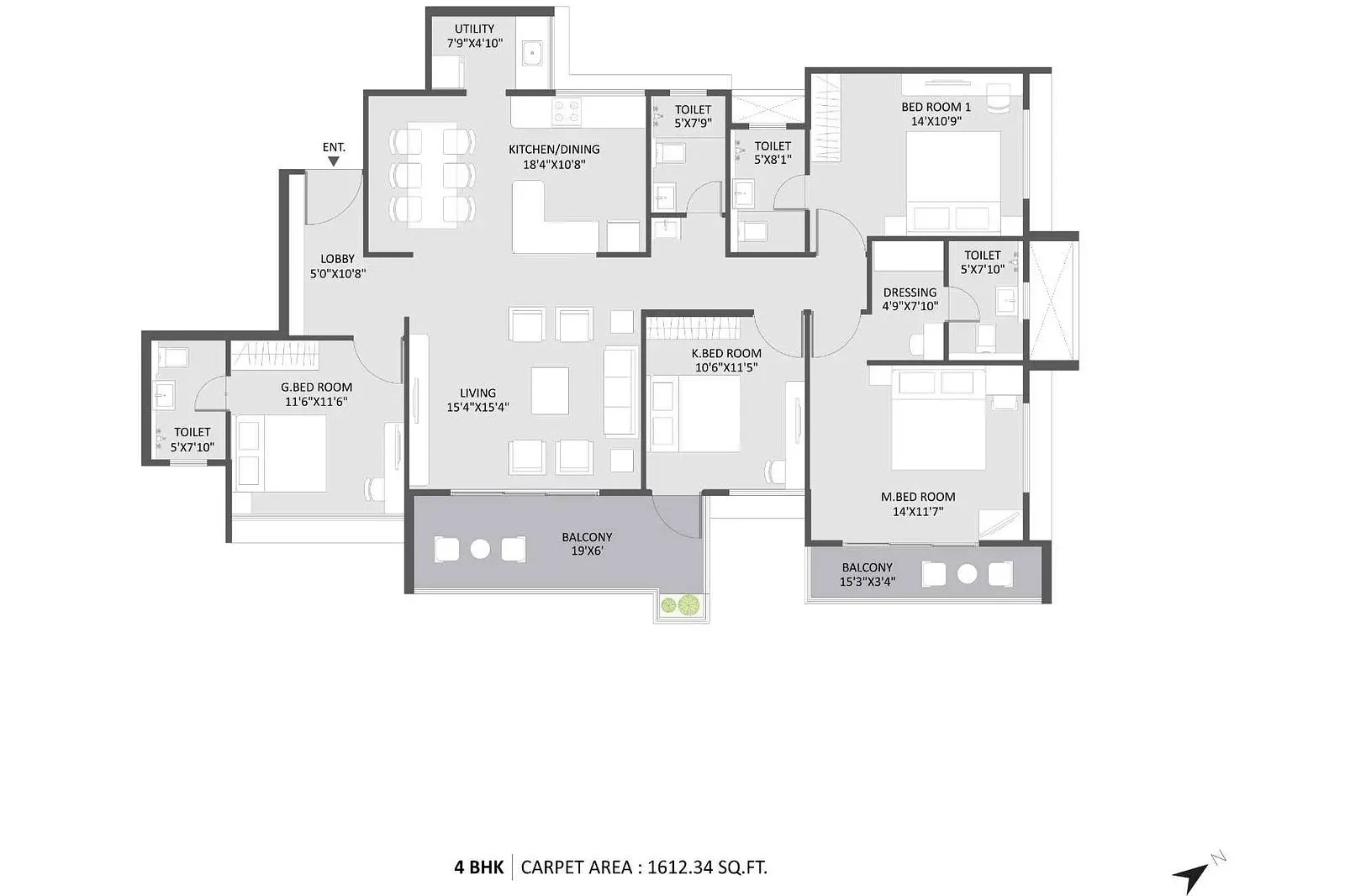4 BHK