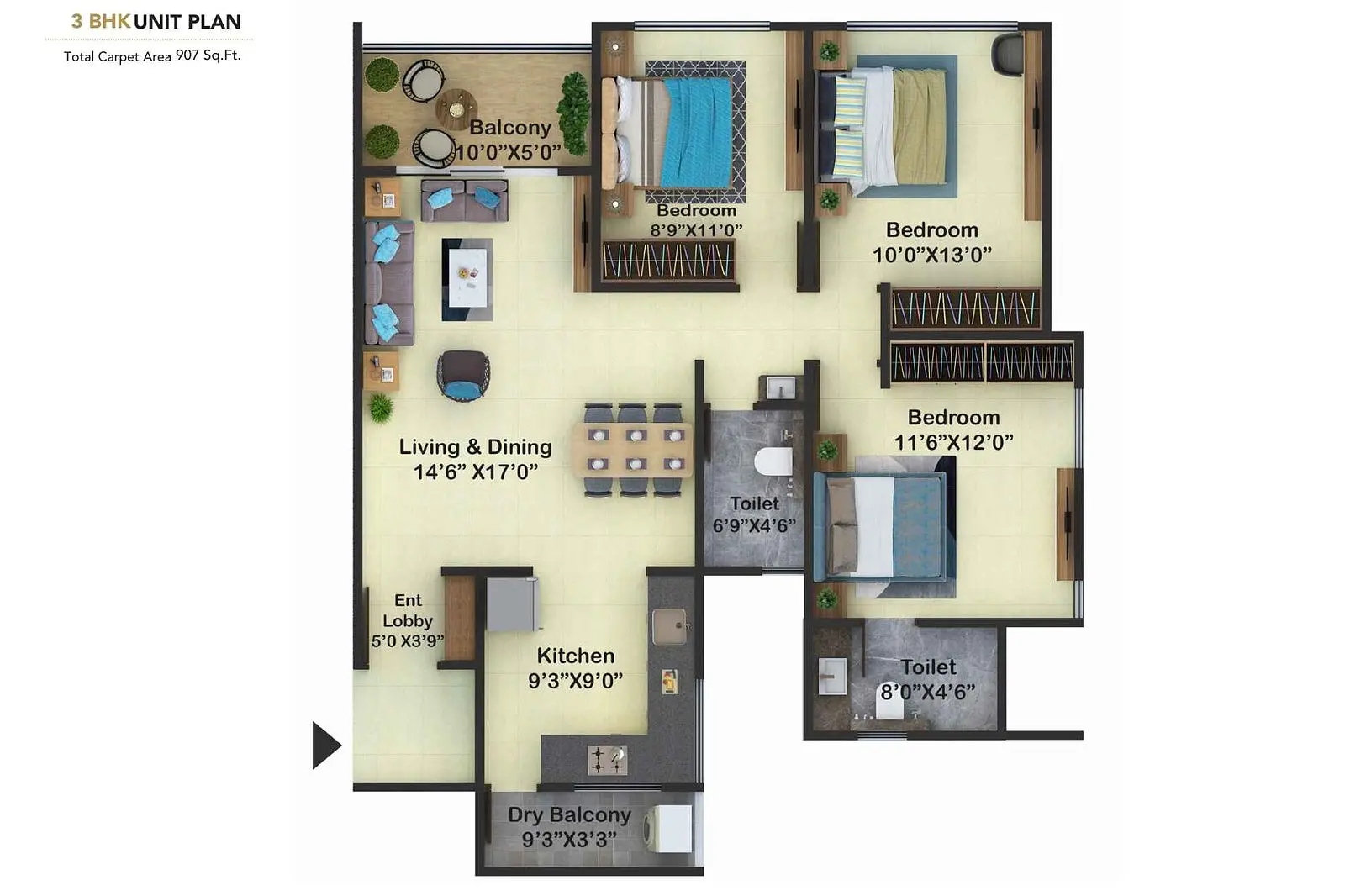 3 BHK