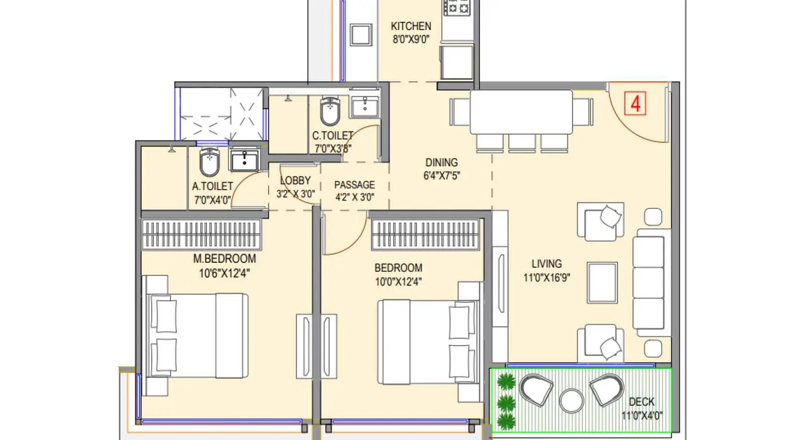 2 BHK