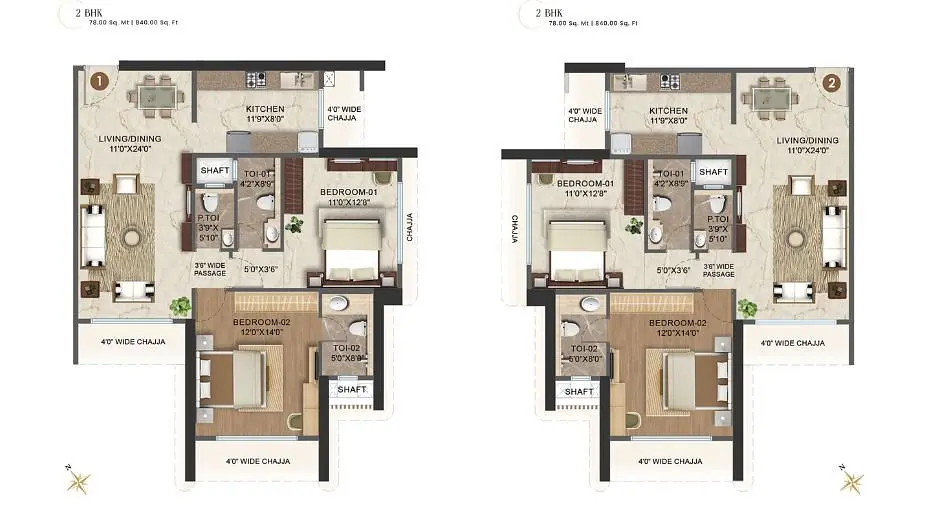 2 BHK