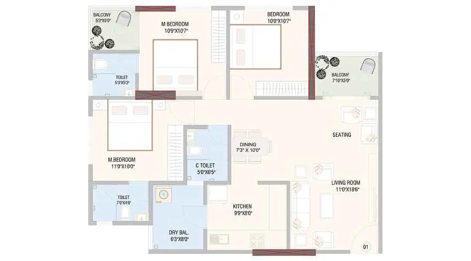3 BHK