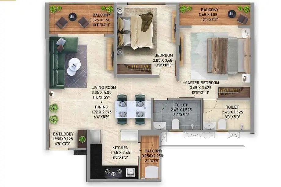 2 BHK