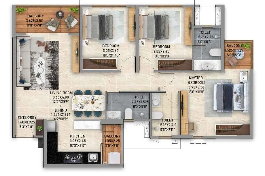 3 BHK