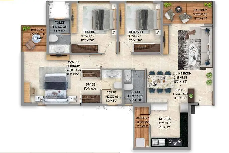 3 BHK