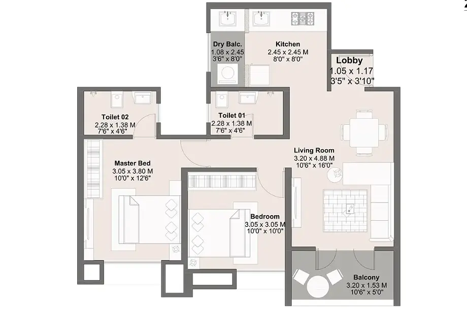 2 BHK