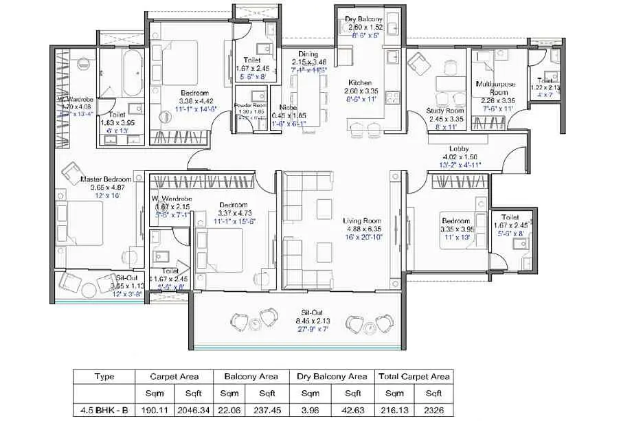 4.5 BHK