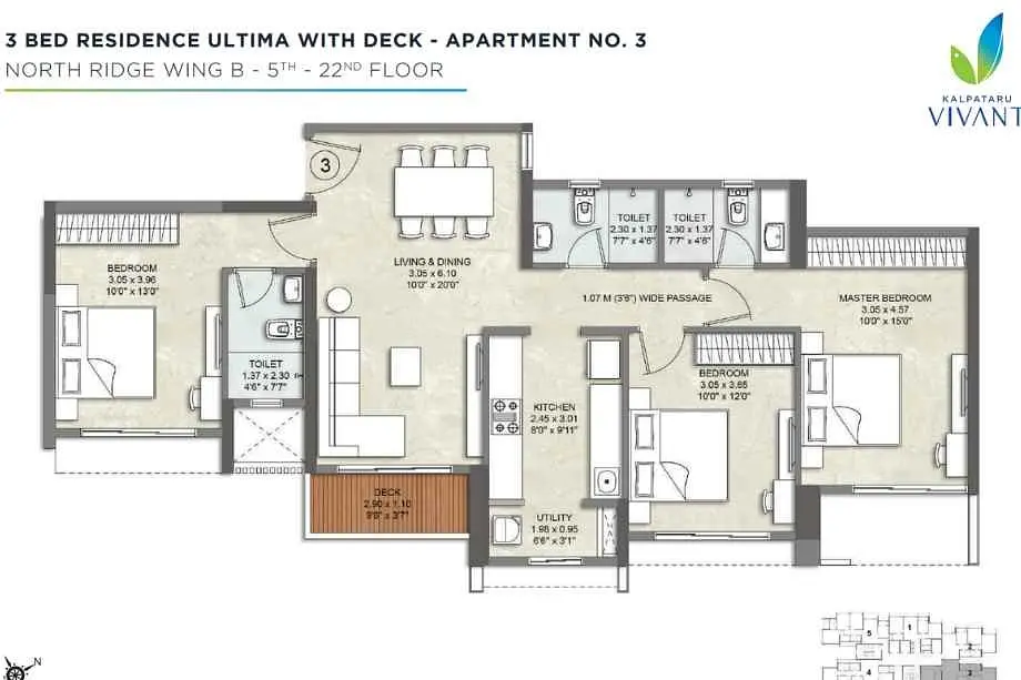 Kalpataru-Vivant-Floor-Plan-Apartment-No-3