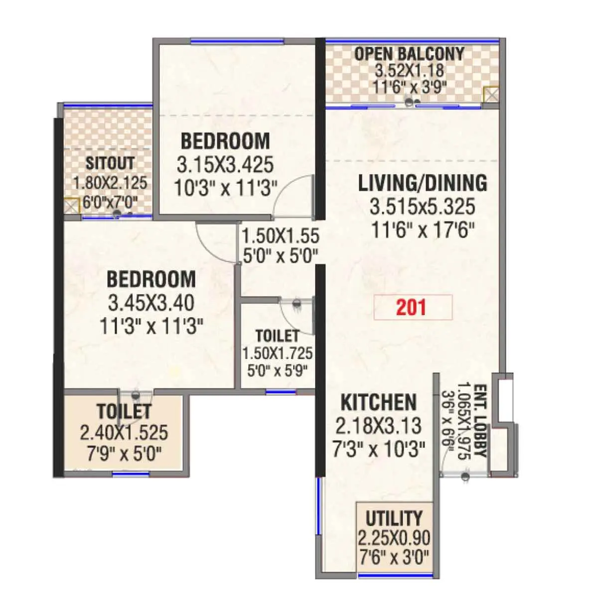 2 BHK