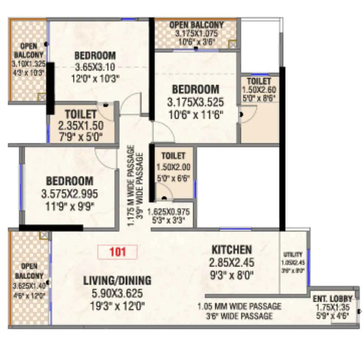 3 BHK