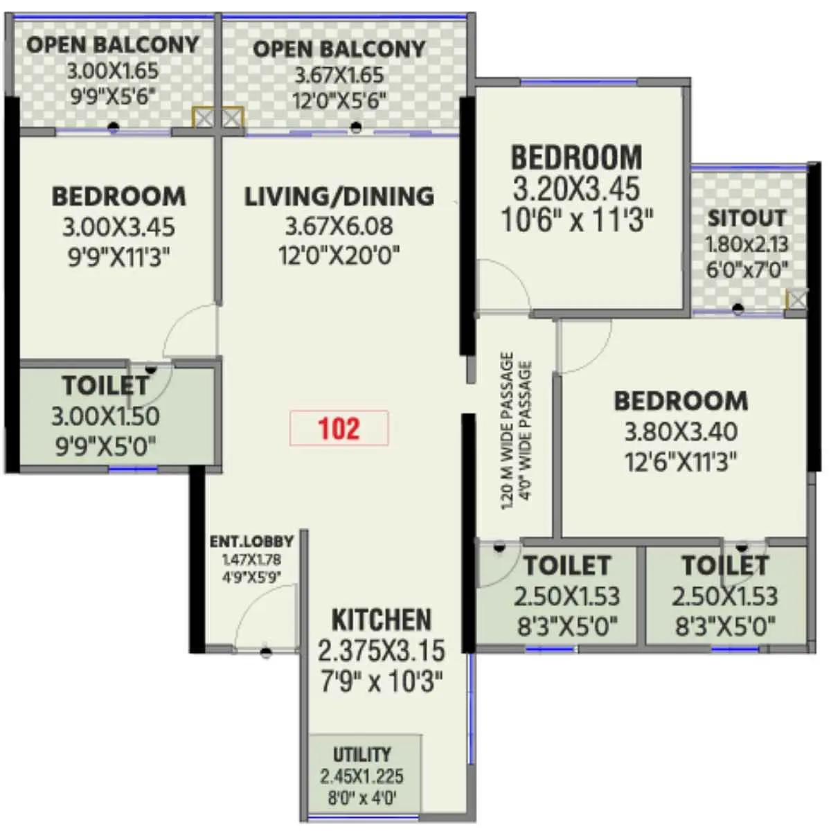 3 BHK