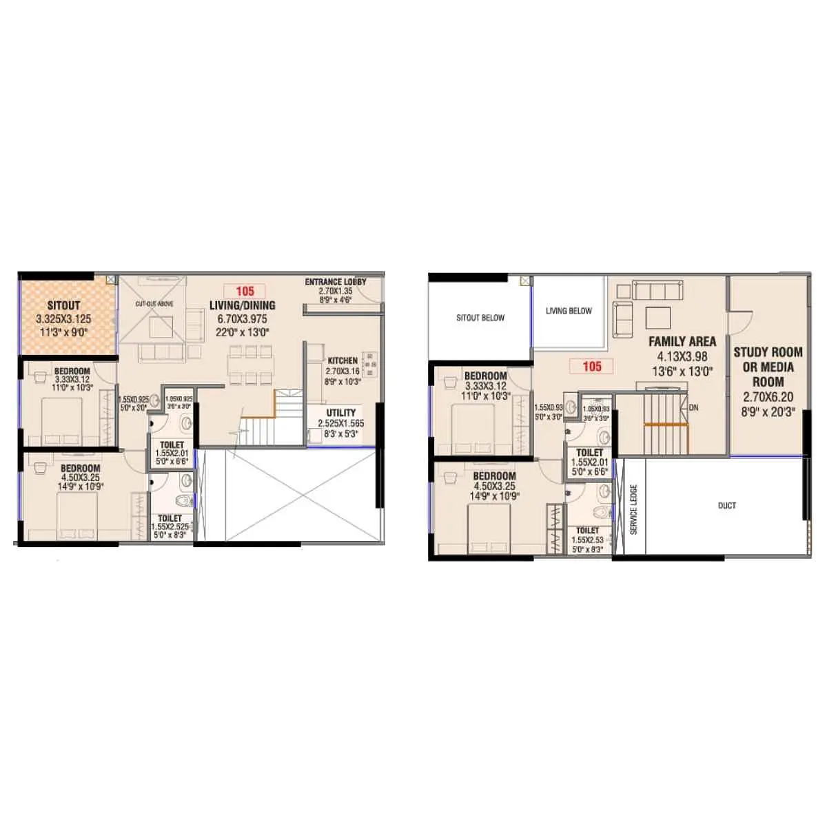 4 BHK Duplex