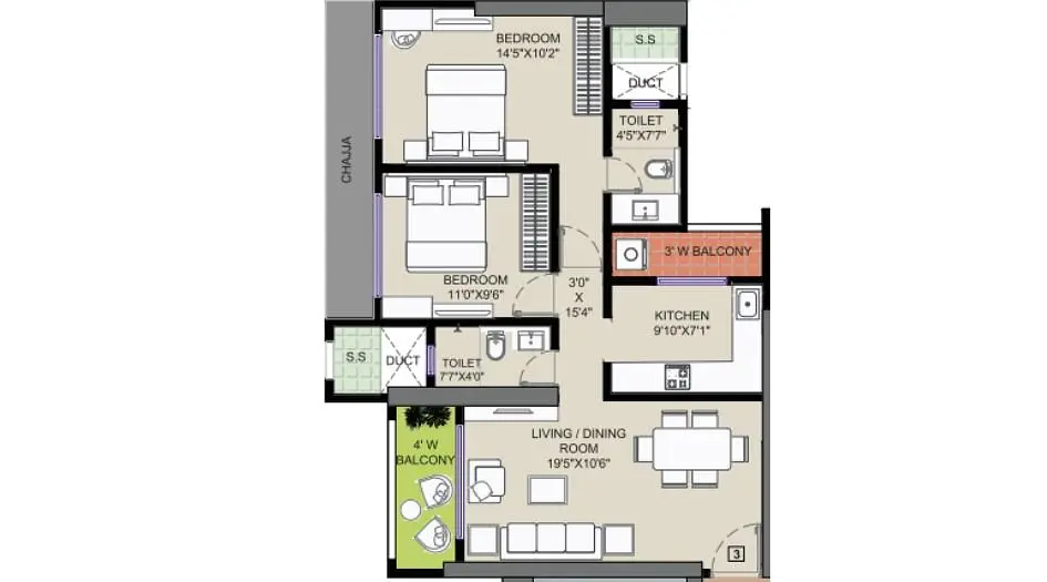 2 BHK