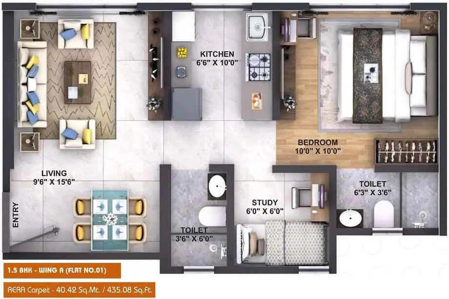 1.5 BHK
