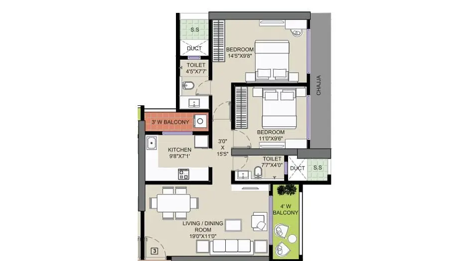 2 BHK