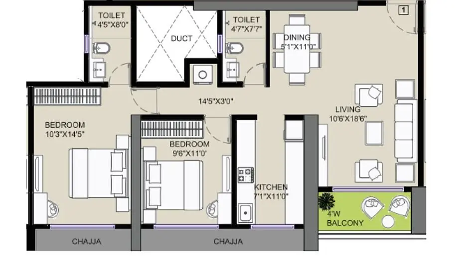 2 BHK