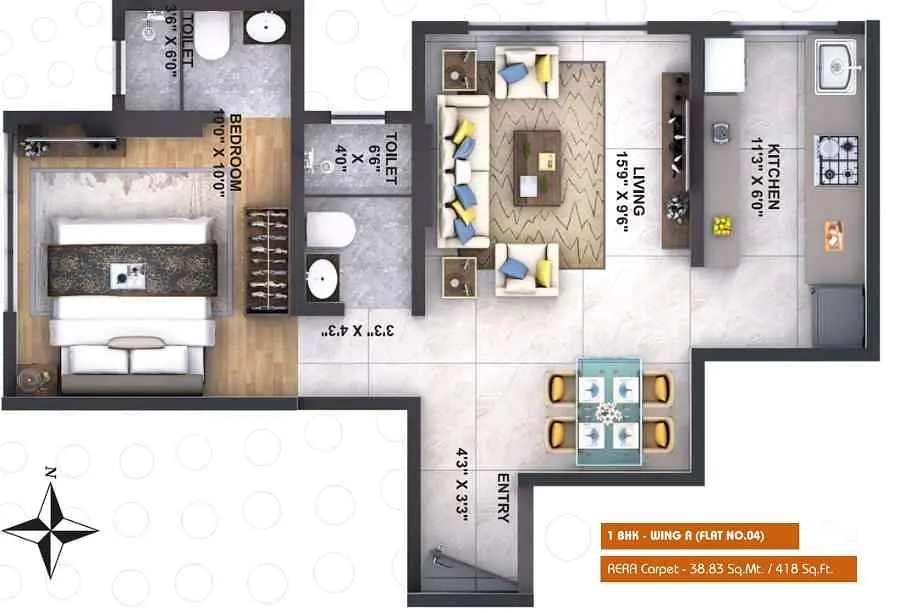 1 BHK