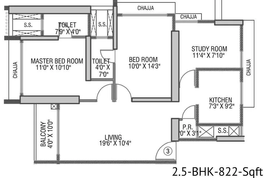 2.5 BHK