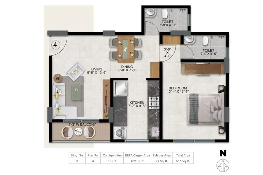 1 BHK