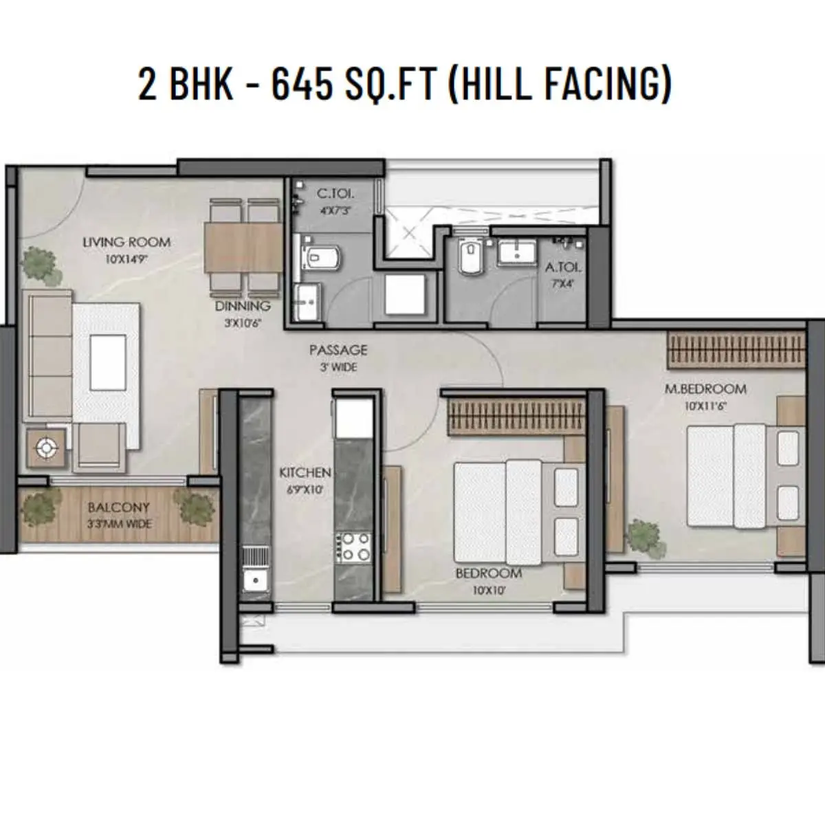 2 BHK