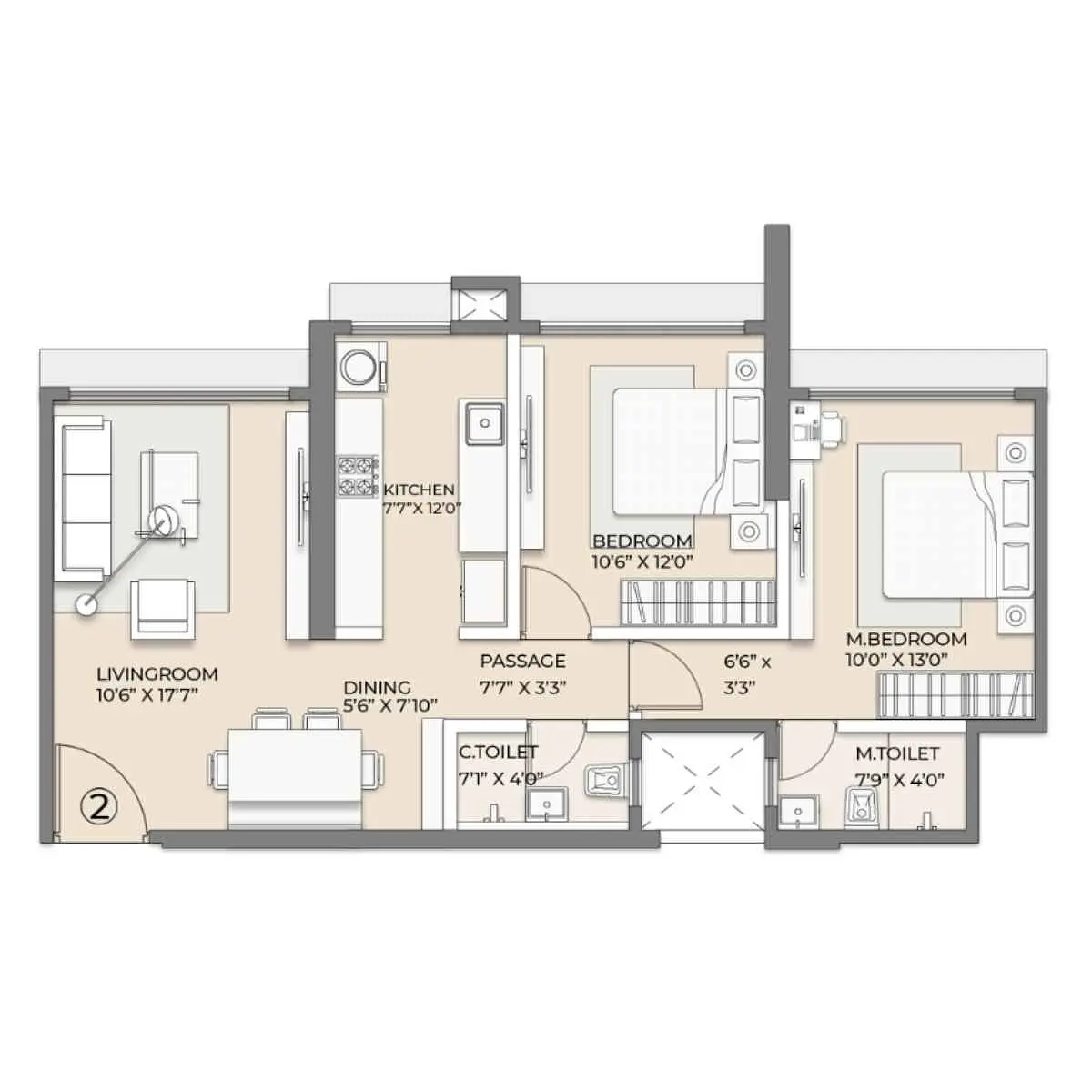 2 BHK