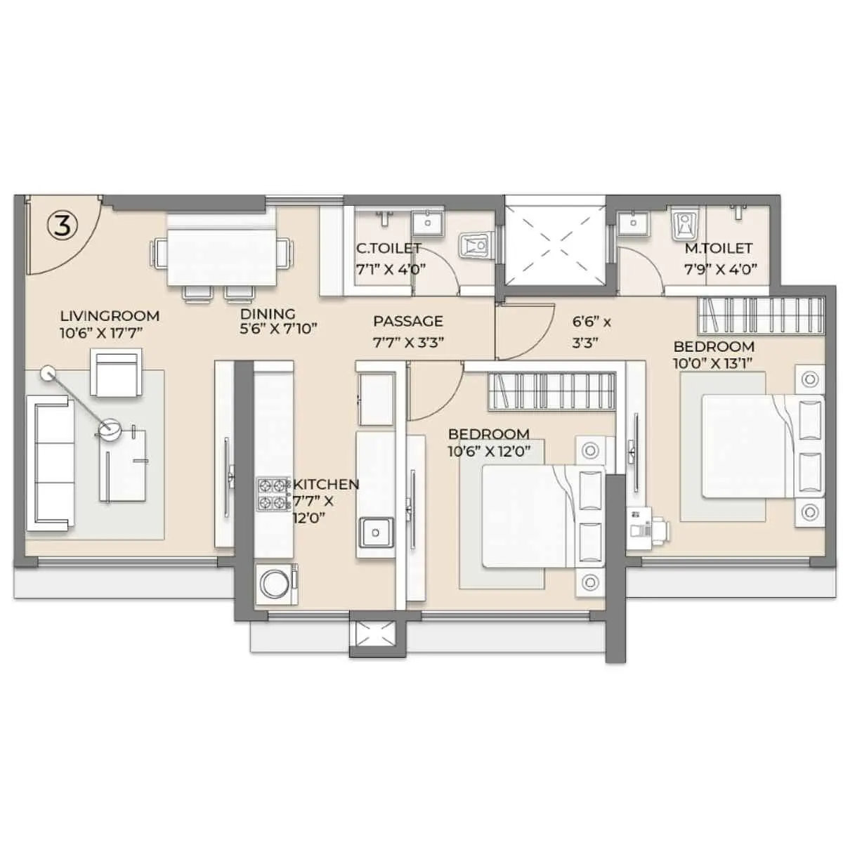 2 BHK