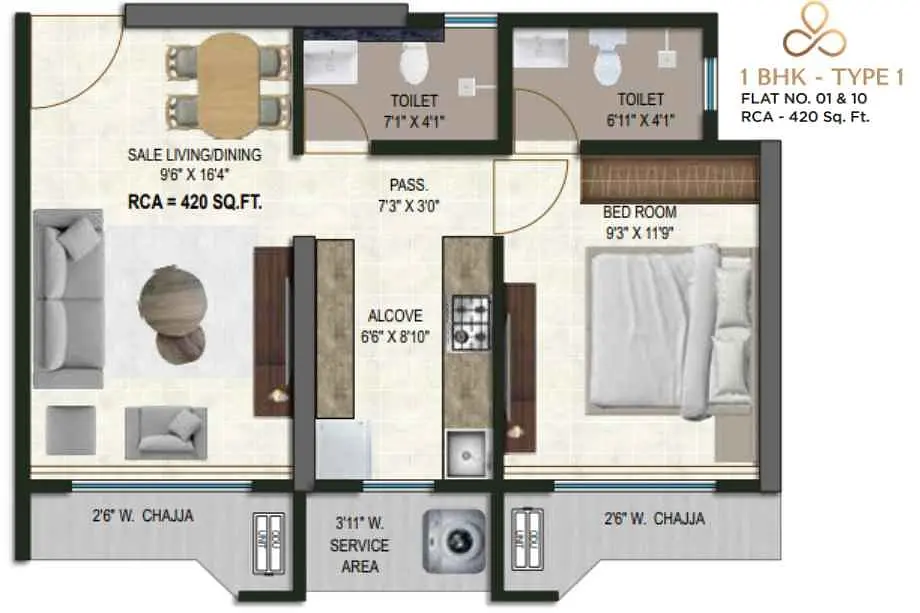 1 BHK